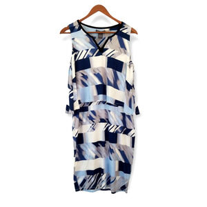 Chelsea & Theodore blue dress sleeveless Swing Top - Size S